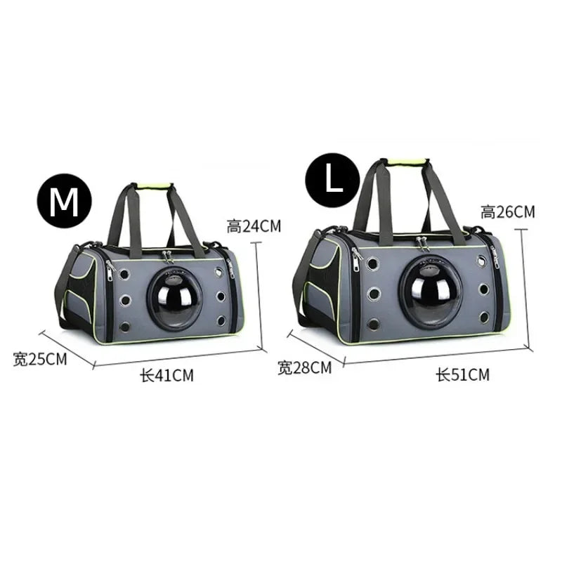 Portable Pet Carrier Bag – Breathable Crossbody Sling Backpack for Small Dogs & Cats, Large Capacity for Travel & Outings