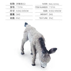 Plastic Donkey Figurine – Miniature Animal Model for Crafts, Gifts & Home Accessories