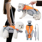 Hands-Free Pet Carrier Backpack – Breathable, Full-Support Design with Detachable Cooling Jacket & Horizontal Hug Fit