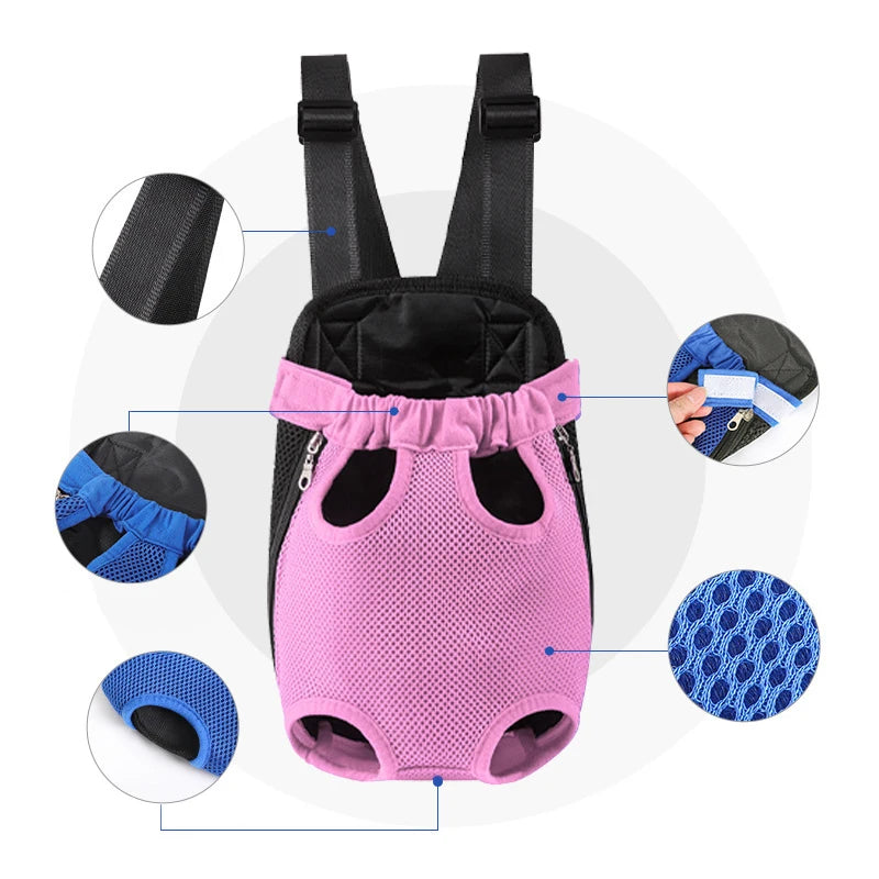 Stylish and Comfortable Pet Dog Carrier Backpack for Outdoor Adventures - Perfect for Small Dogs and Cats