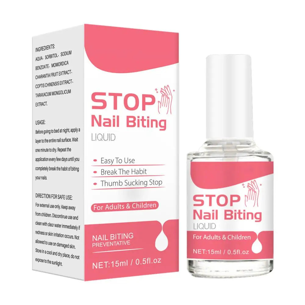 Anti-Nail Biting Treatment – 15ml Bitter Formula for Thumb Sucking & Nail Care