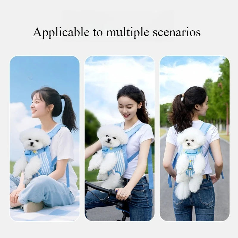 Cartoon Pet Backpack – Cute Hello Kitty & Cinnamoroll Shoulder Carrier for Small Dogs & Cats, Ideal for Outdoor Travel