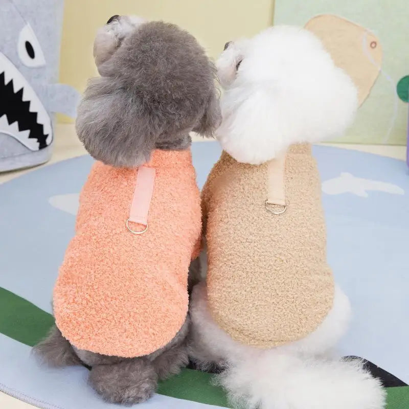 Winter Plush Dog Sweater – Soft, Warm Coat for Small Dogs Like Chihuahua & Teddy, Cozy Puppy Jacket