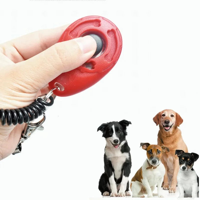 Dog Training Clicker – Adjustable Wrist Strap Sound Trainer for Cats & Dogs (Multiple Styles)