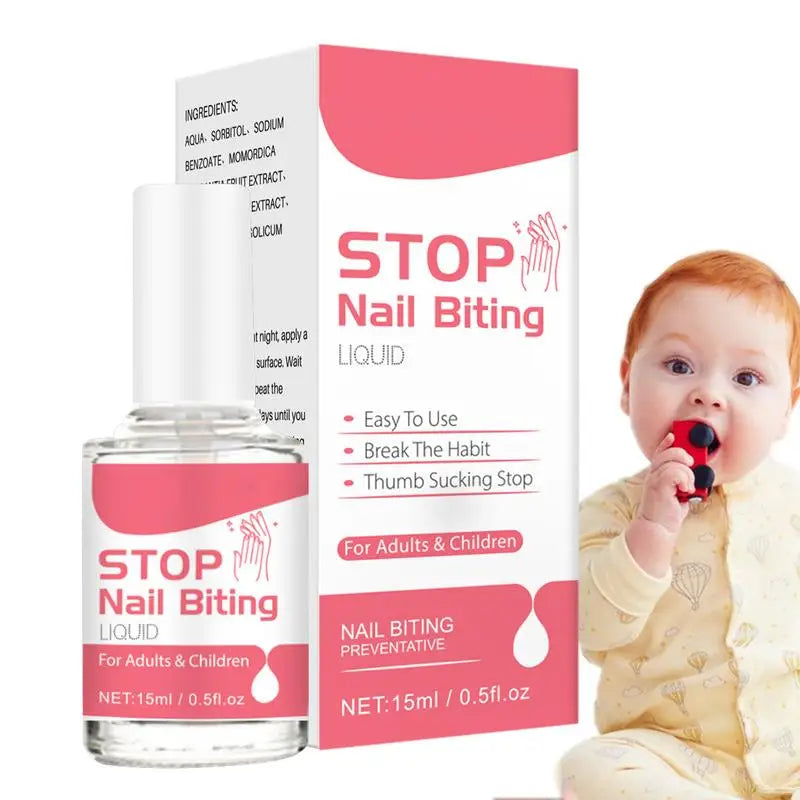 Anti-Nail Biting Treatment – 15ml Bitter Formula for Thumb Sucking & Nail Care