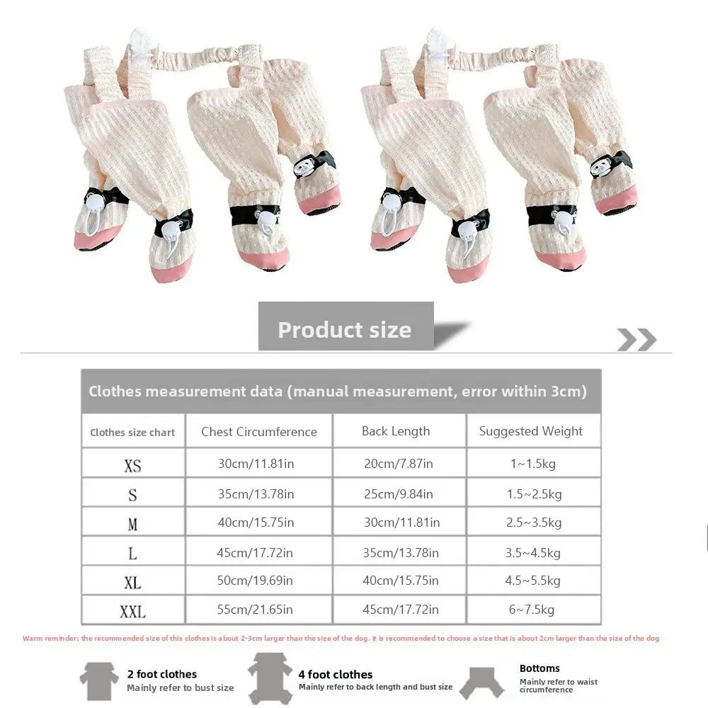 LuxeVanta Waterproof Dog Jumpsuit with Boots – Full-Leg Protection, Adjustable Fit & Anti-Slip Design for Outdoor Walks