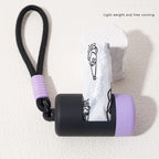 Portable Pet Waste Bag Dispenser – Color-Matched Dog Poop Scooper & Garbage Holder for Outdoor Cleanup