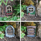 Miniature Fairy Garden Kit – Outdoor Decor with Animal Figures, Door Arch & Craft Accessories