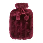Plush Hot Water Bottle Cover – Removable Faux Fur Hand Warmer, Cozy Winter Comfort & Pain Relief