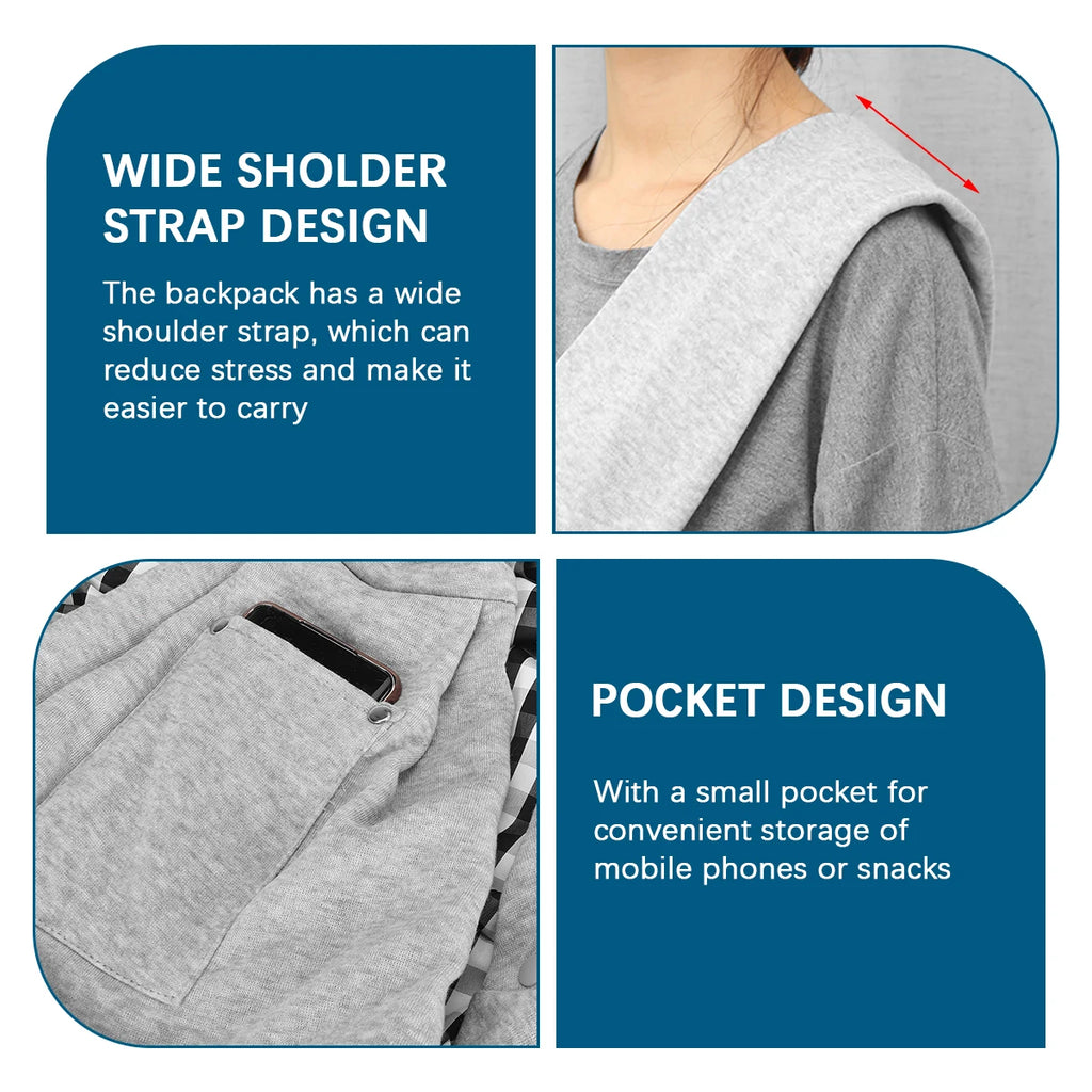 Cotton Pet Sling Carrier – Comfortable Single-Shoulder Travel Bag for Small Dogs, Cats & Puppies