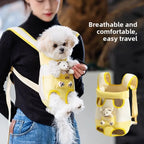 Portable Dual-Shoulder Pet Carrier – Lightweight Travel Backpack for Small Dogs & Cats, Easy to Carry Outdoors