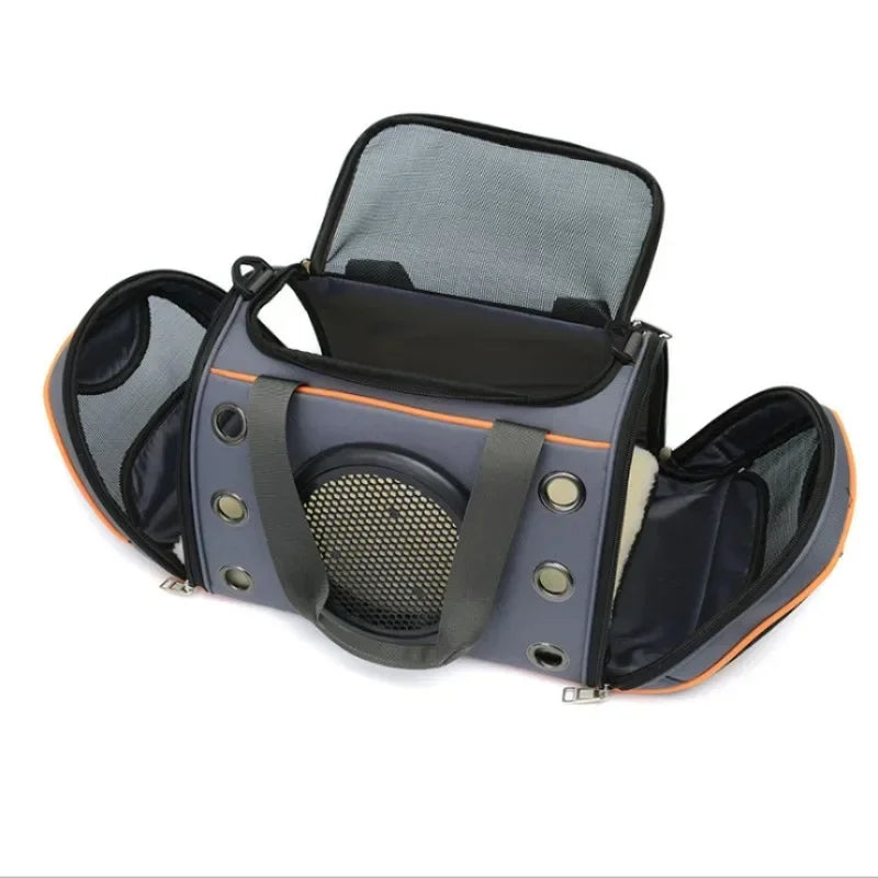 Portable Pet Carrier Bag – Breathable Crossbody Sling Backpack for Small Dogs & Cats, Large Capacity for Travel & Outings