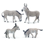 Plastic Donkey Figurine – Miniature Animal Model for Crafts, Gifts & Home Accessories