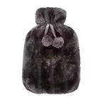 Plush Hot Water Bottle Cover – Removable Faux Fur Hand Warmer, Cozy Winter Comfort & Pain Relief