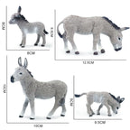 Plastic Donkey Figurine – Miniature Animal Model for Crafts, Gifts & Home Accessories