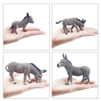 Plastic Donkey Figurine – Miniature Animal Model for Crafts, Gifts & Home Accessories