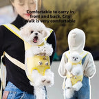 Portable Dual-Shoulder Pet Carrier – Lightweight Travel Backpack for Small Dogs & Cats, Easy to Carry Outdoors