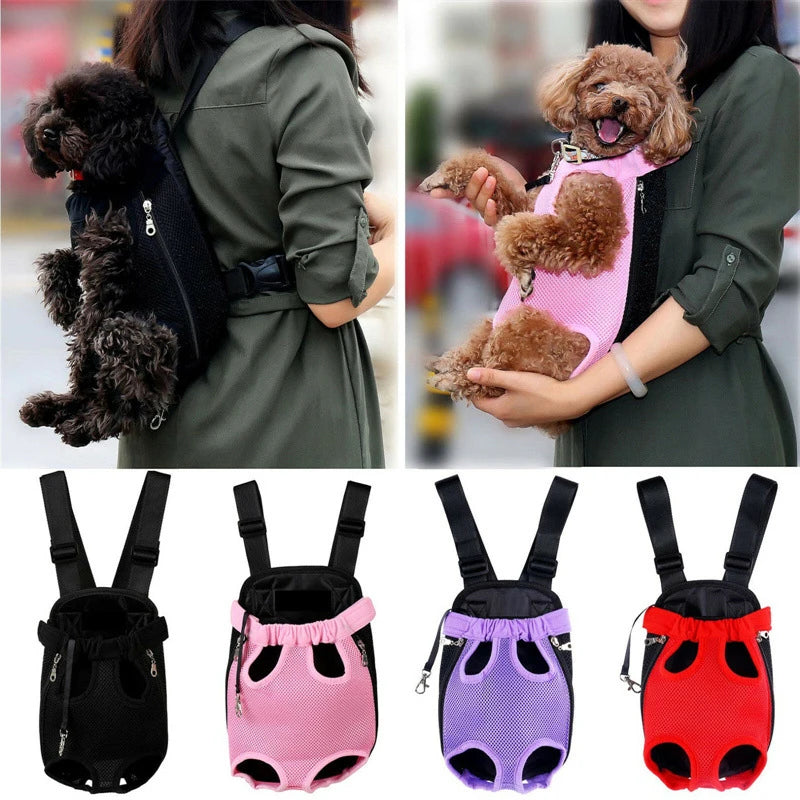 Stylish and Comfortable Pet Dog Carrier Backpack for Outdoor Adventures - Perfect for Small Dogs and Cats